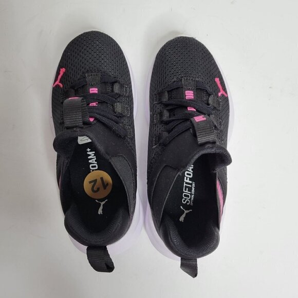 PUMA Black and Pink Toddler Girl Sneakers Size 12C - Picture 6 of 11